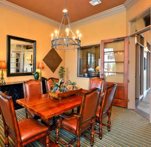 Apartments For Rent in Katy TX, Oak Park Apartments Oak Park Apartments offers stylish dining rooms with large tables and chairs for residents seeking apartments for rent in Katy, TX.