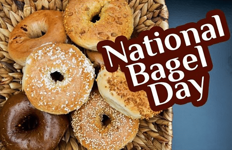 Apartments For Rent in Katy TX, Oak Park Apartments A basket of bagels with the words national bagel day at Oak Park Apartments.